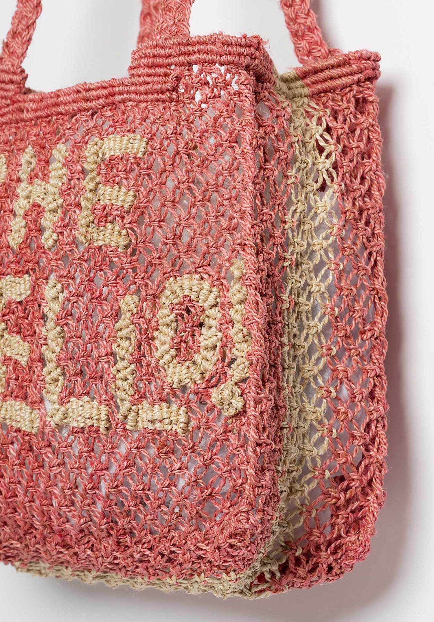 The Jacksons Cara Che Bello Jute Bag - Berry