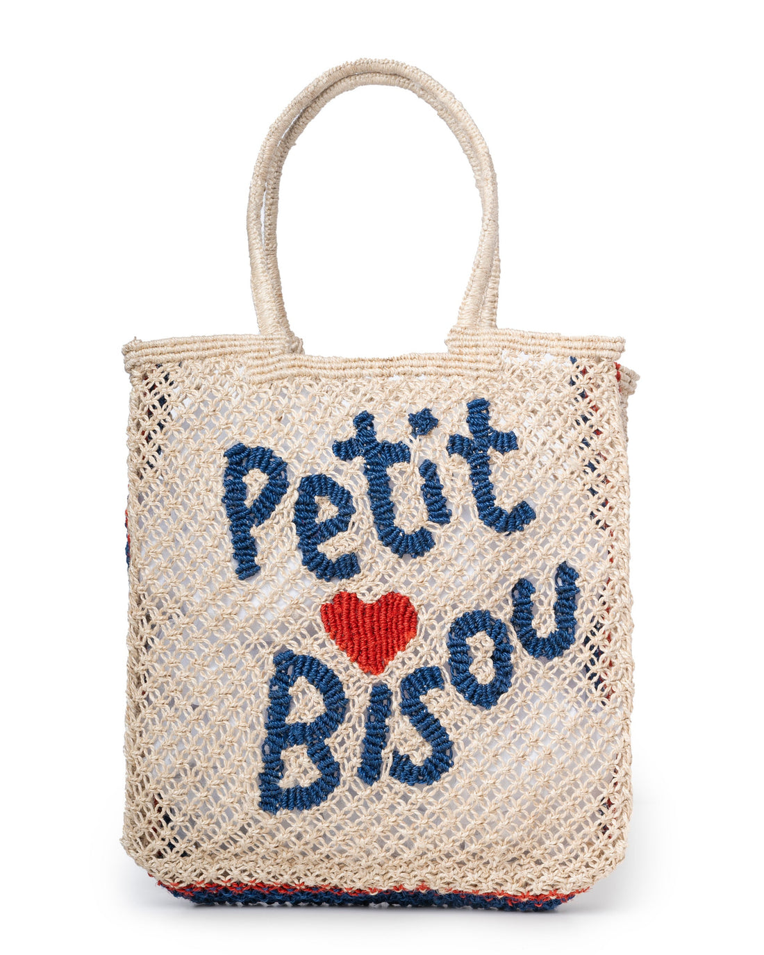 The Jacksons Petit Bisou Premium Handwoven Jute Tote - Natural