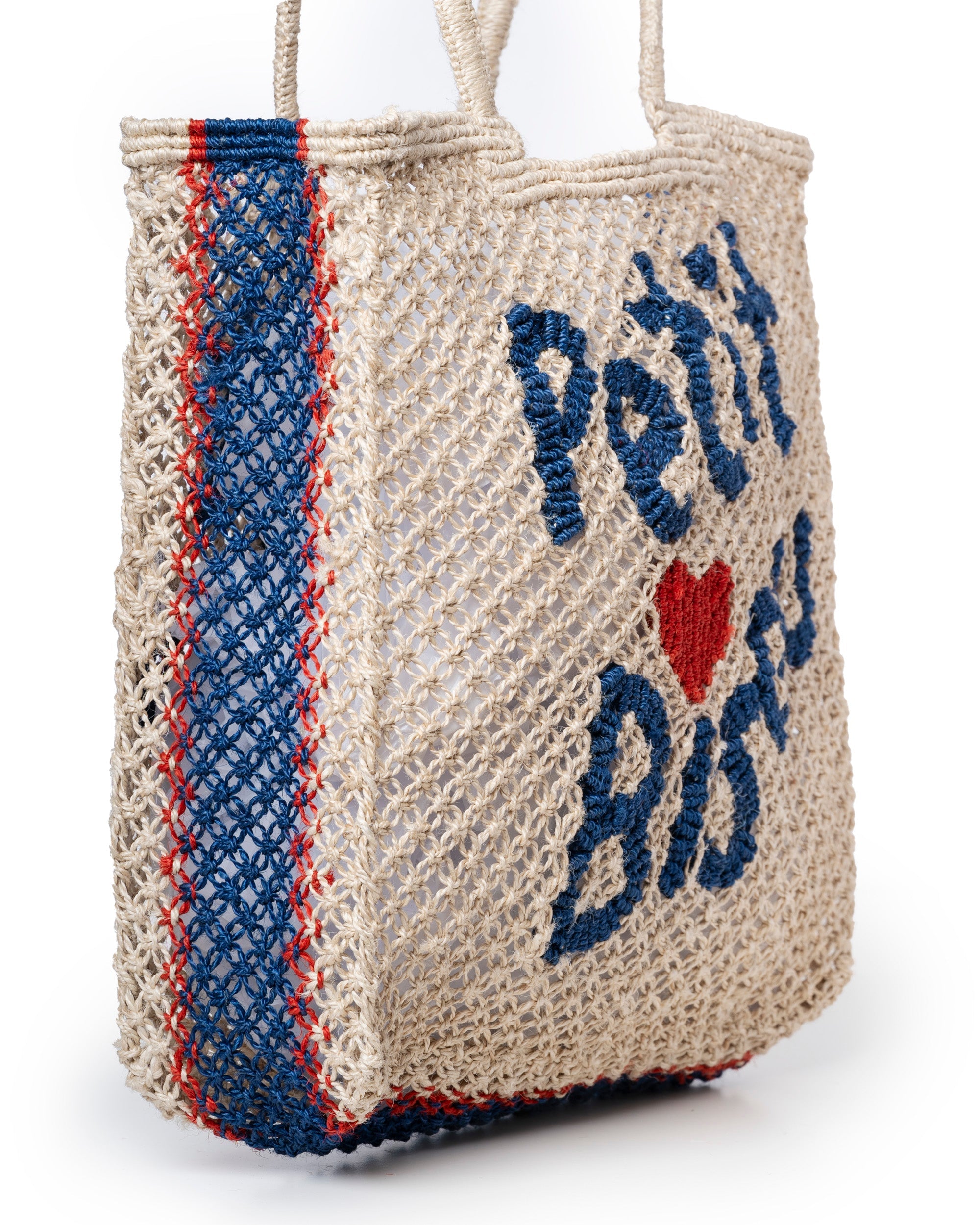 The Jacksons Petit Bisou Premium Handwoven Jute Tote - Natural