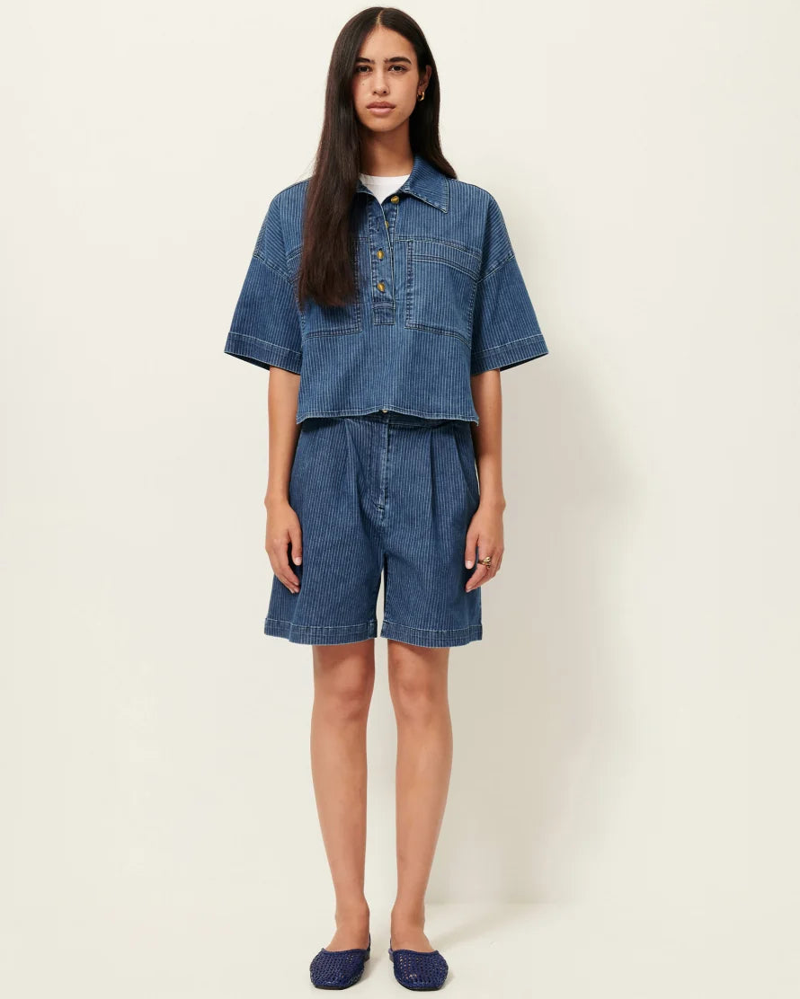 Sessùn Overshirt Newport – Regate Blue