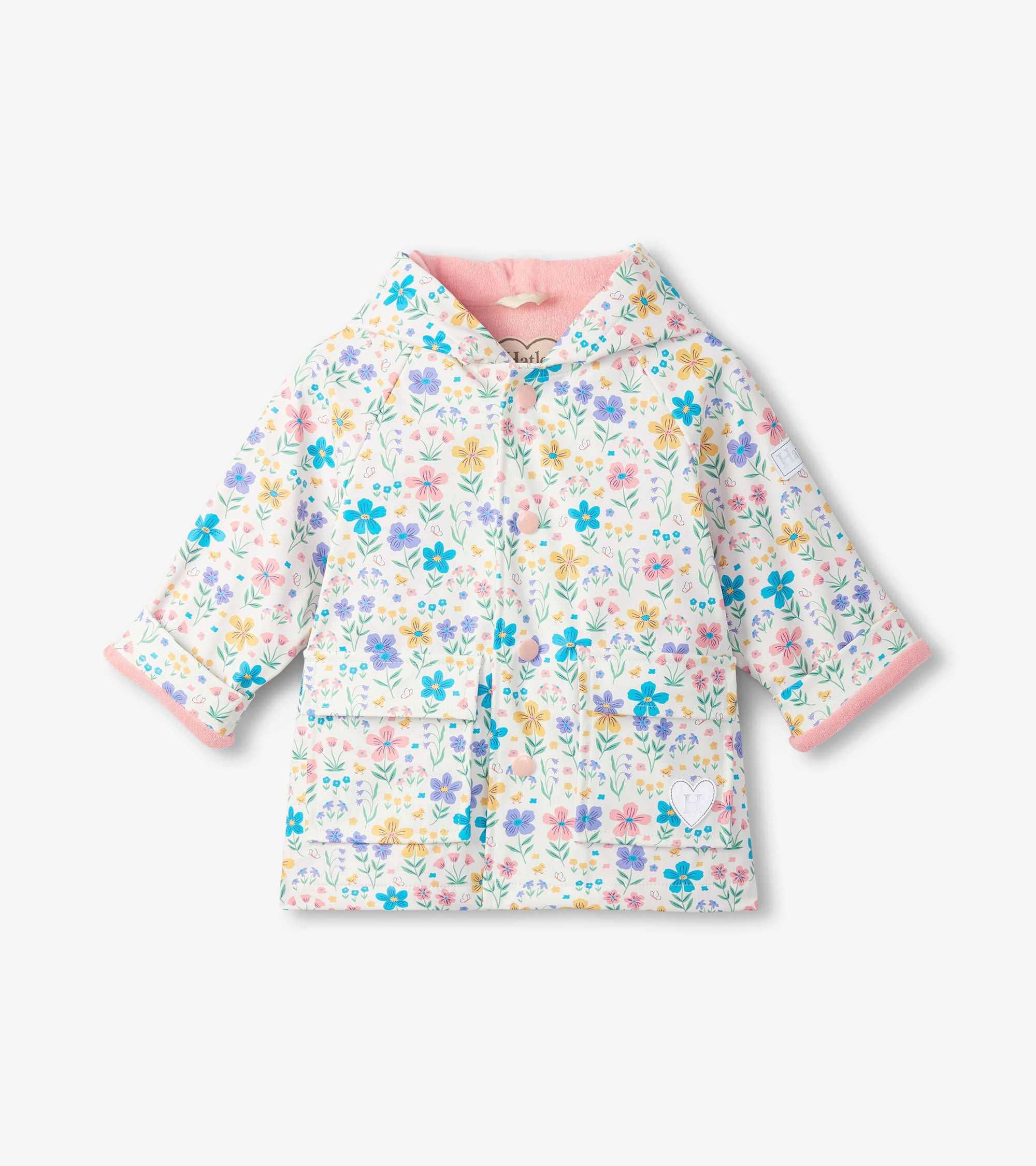 Hatley Baby &amp; Toddler Girls Little Garden Chicks Button-Up Rain Jacket