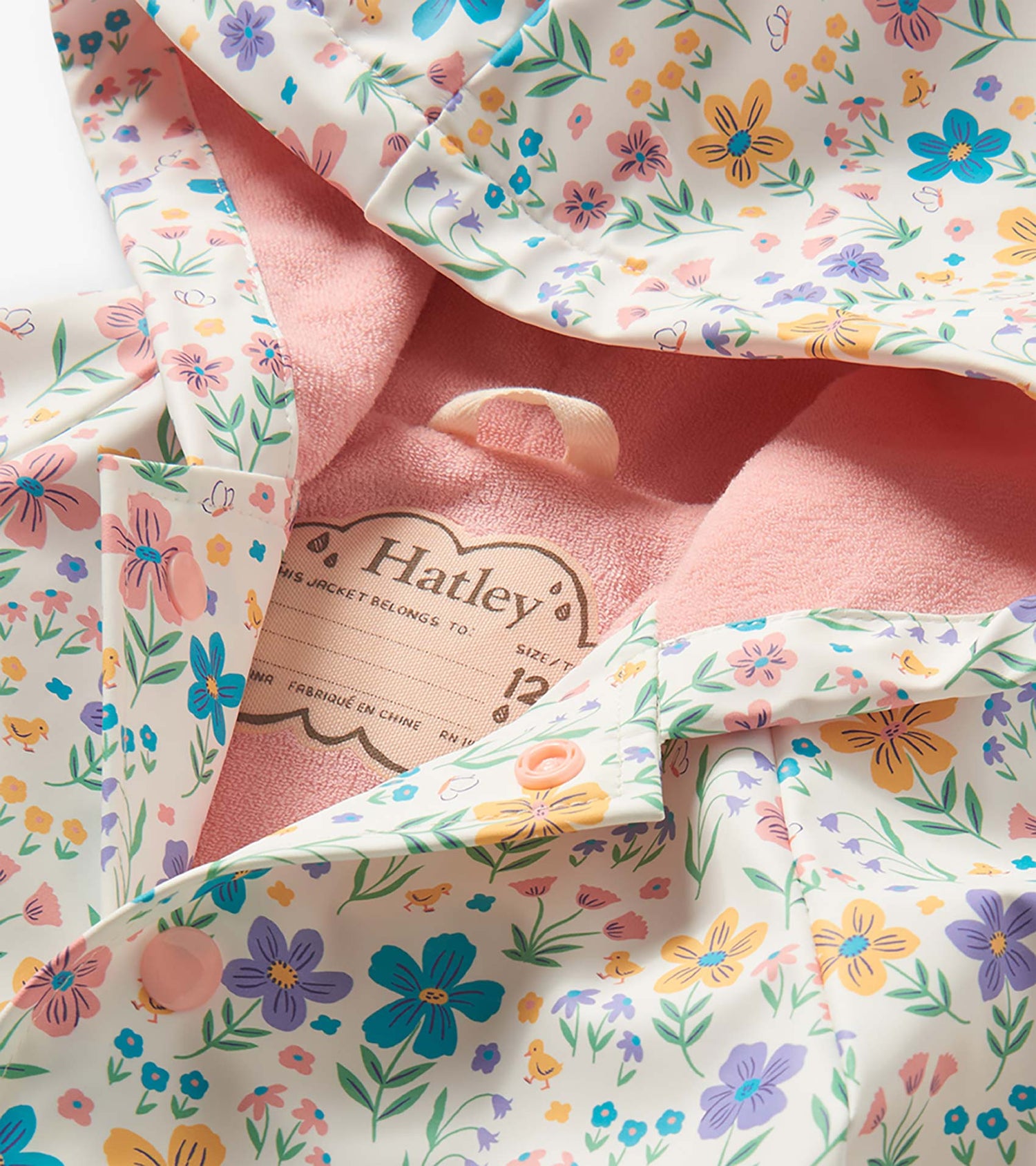 Hatley Baby &amp; Toddler Girls Little Garden Chicks Button-Up Rain Jacket