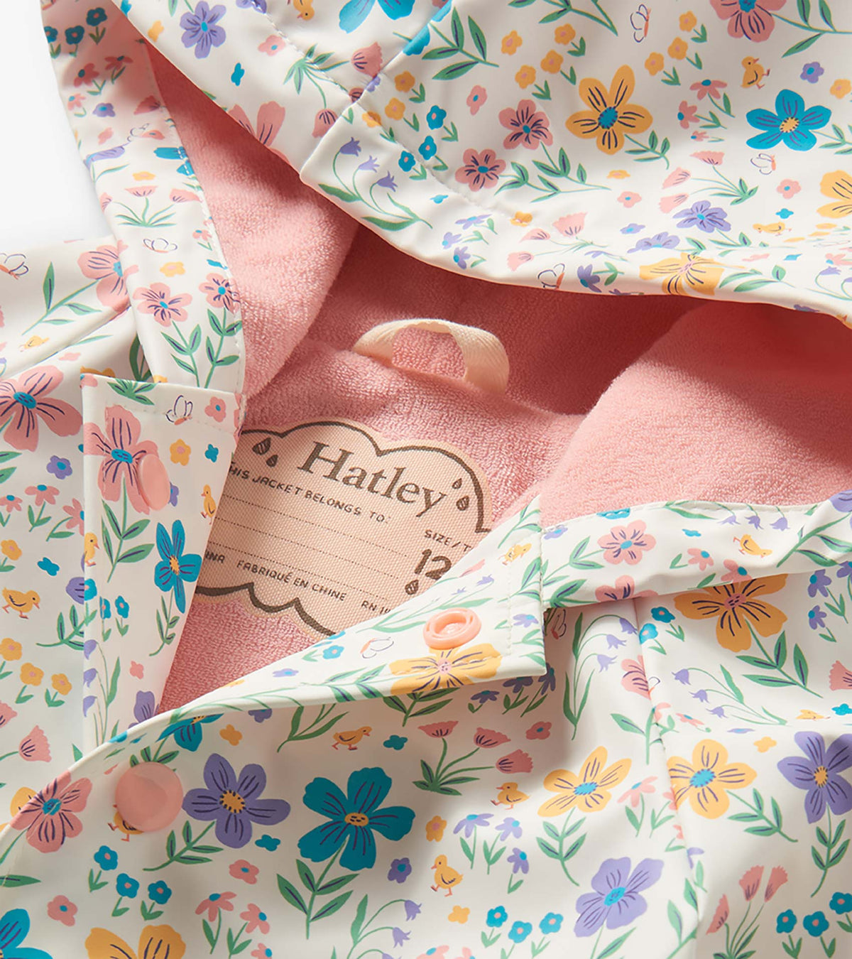 Hatley Baby &amp; Toddler Girls Little Garden Chicks Button-Up Rain Jacket