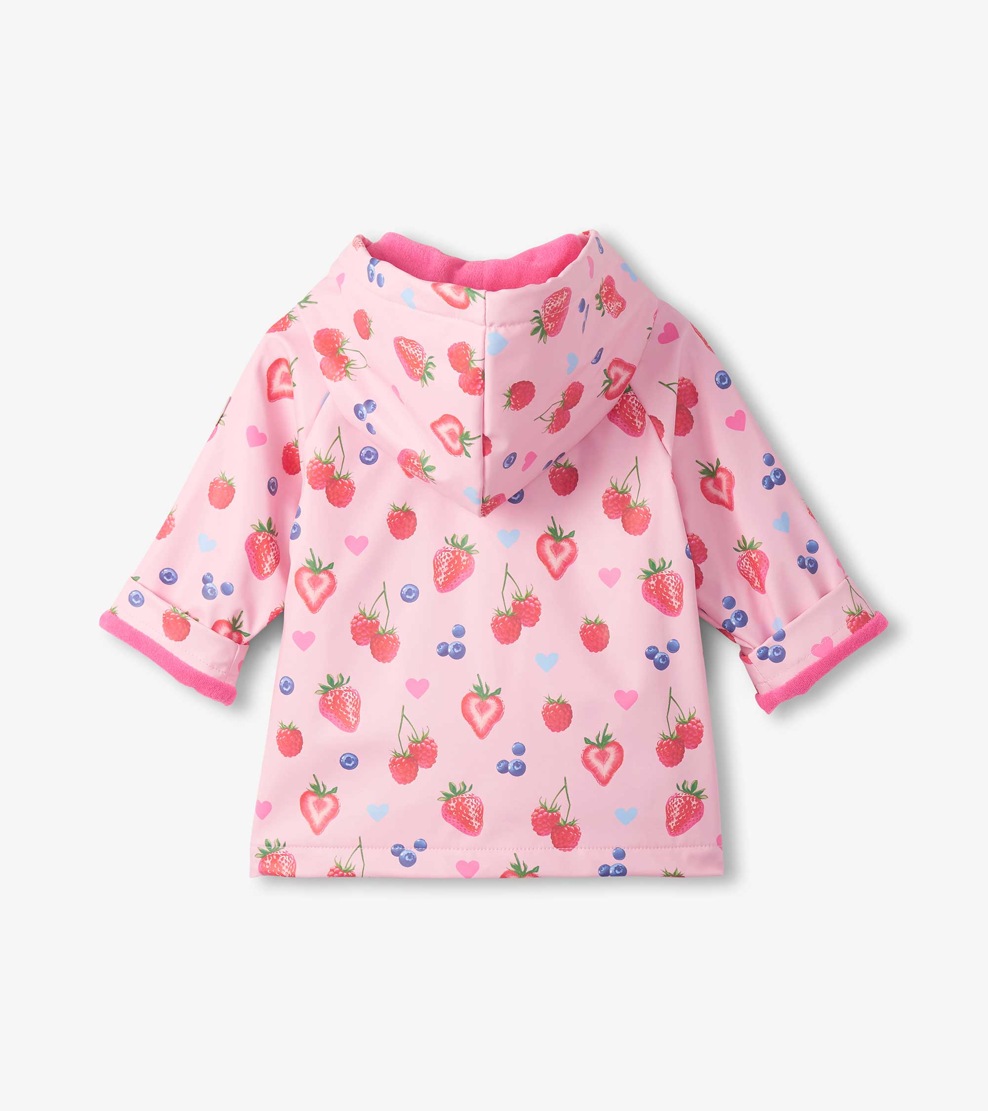 Hatley Baby &amp; Toddler Girls Summer Berries Button-Up Rain Jacket