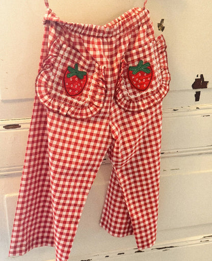Sissel Edelbo Saxo MINI Pants - Red Checks