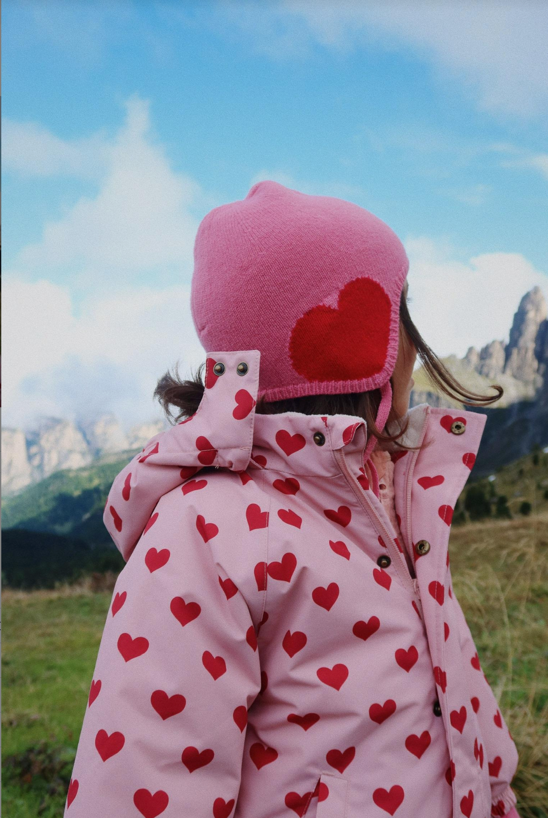 Konges Sløjd Pink Collette Wool Balaclava | Kids Winter Hat