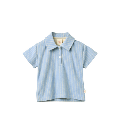 Flöss Nohr Shirt - Bright Blue Stripe
