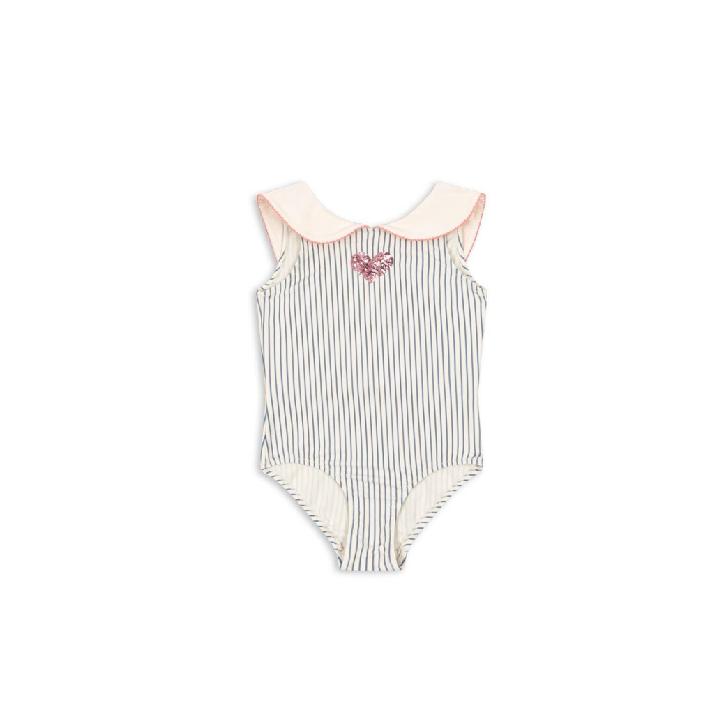 Konges Sløjd Blue Stripe Gina Swimsuit Grs