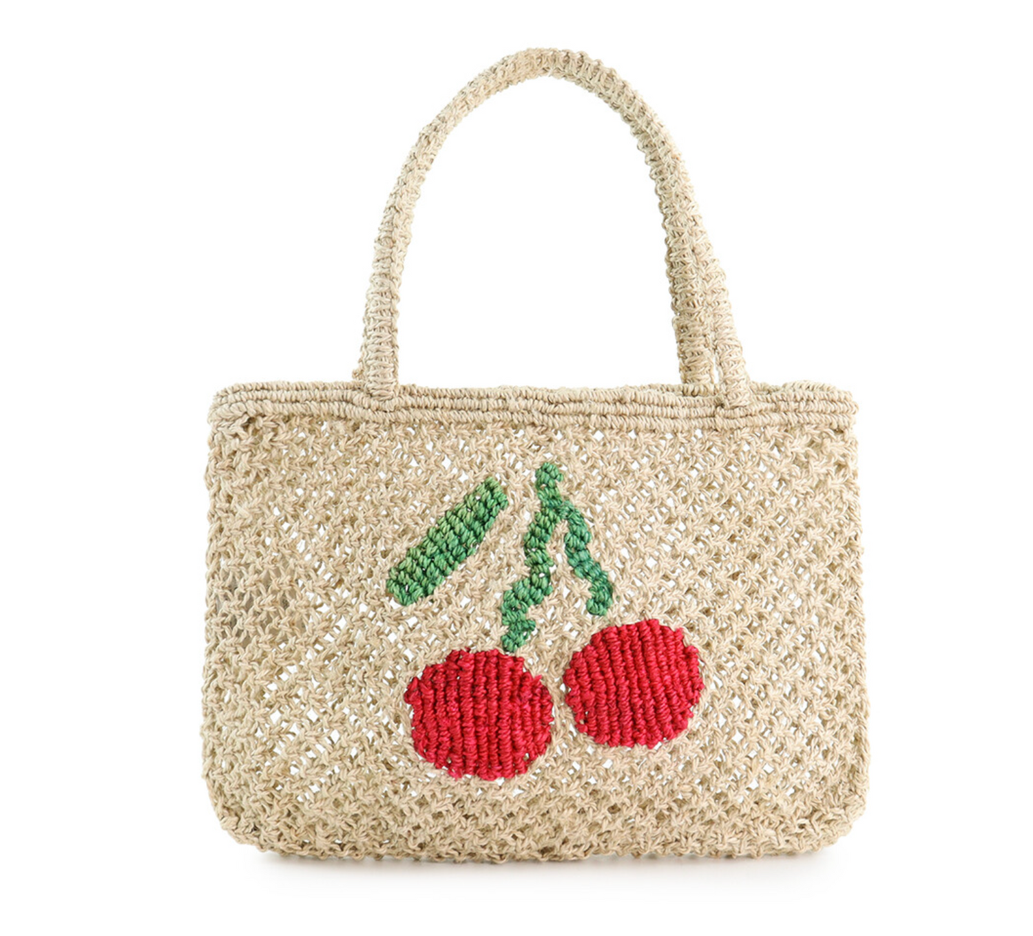 The Jacksons Tracy Cherry Jute Beach Bag