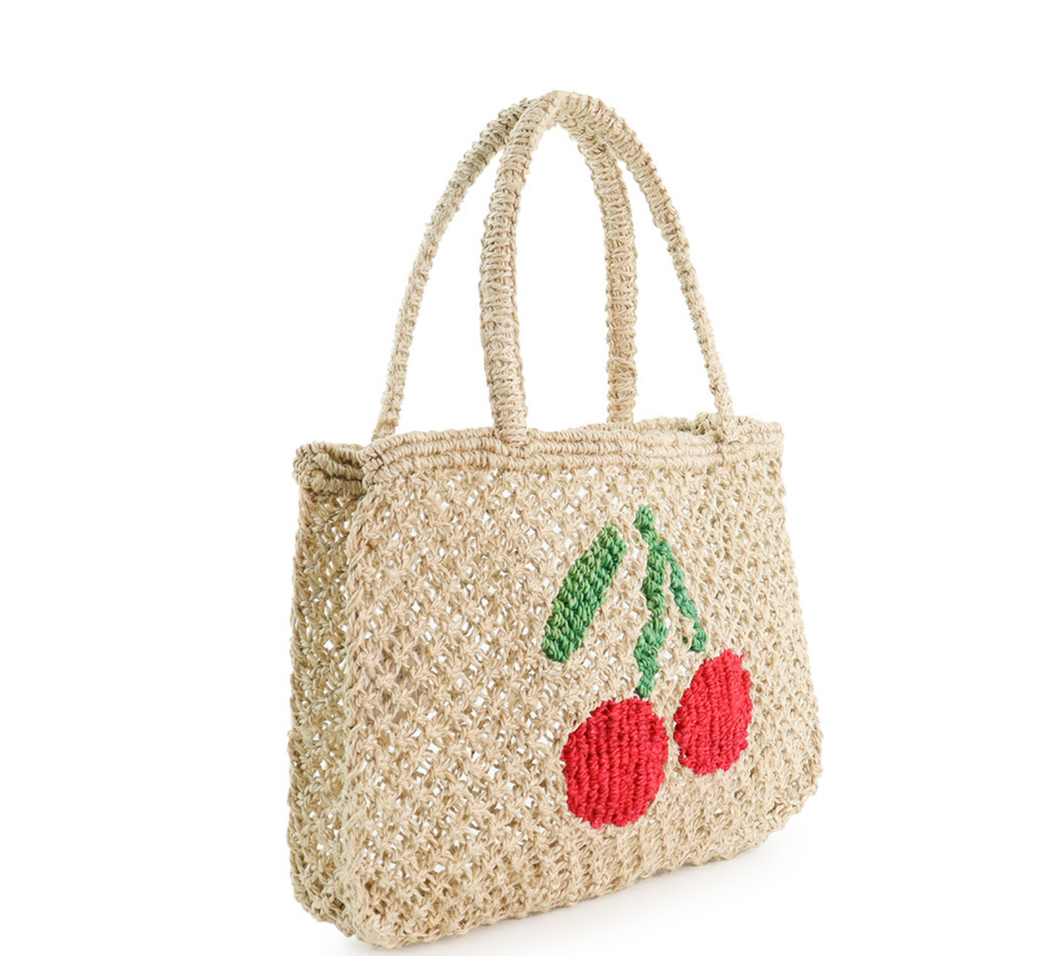 The Jacksons Tracy Cherry Jute Beach Bag