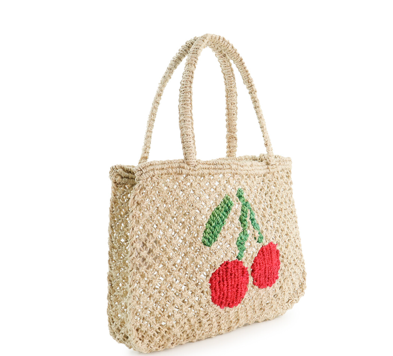 The Jacksons Tracy Cherry Jute Beach Bag