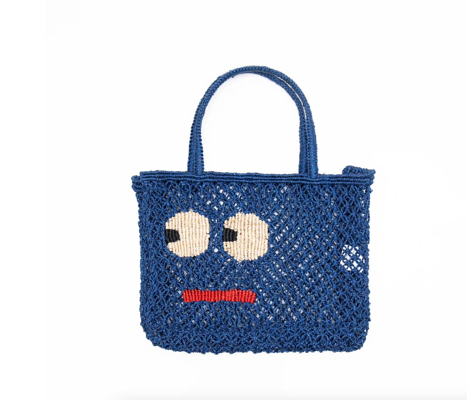 The Jacksons Tracy Big Eyes Jute Tote Bag – Indigo
