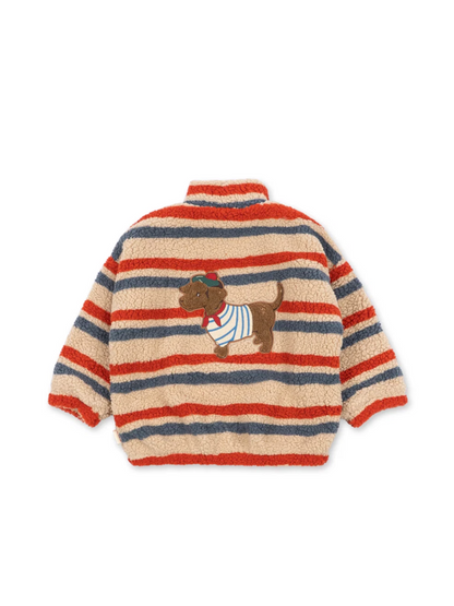 Coming Soon - Konges Sløjd Jody Teddy Jacket - Tangerine Stripe