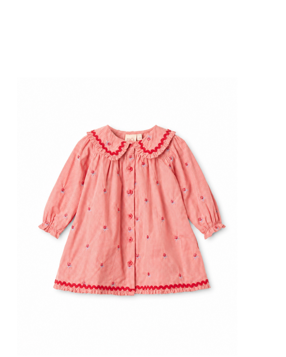 Flöss Sonja Dress - Pink Rose Gingham