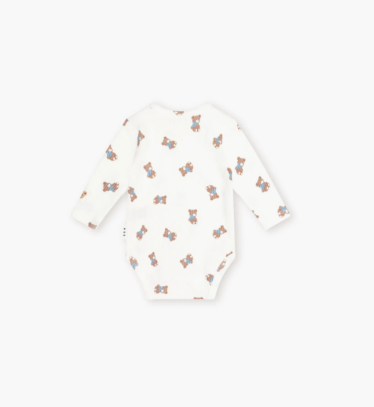Huxbaby Tumbling Bow Hux Long Sleeve Bodysuit - Almond Milk