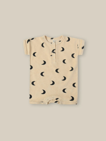 Organic Zoo Pebble Midnight Terry Beach Romper