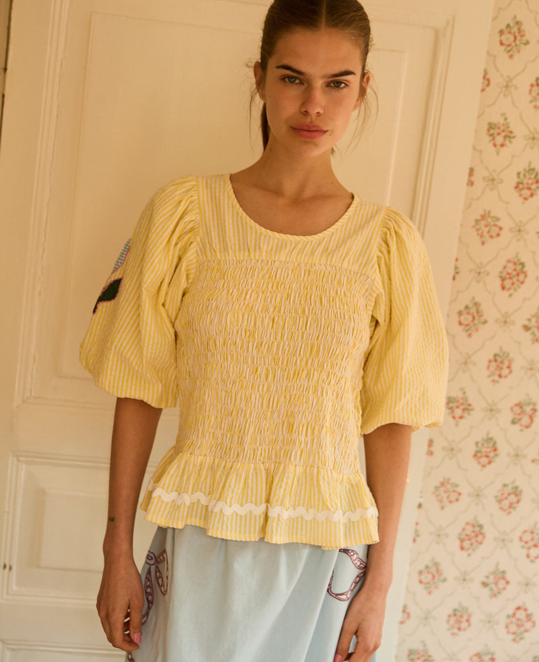 Sissel Edelbo Svea Top - Yellow Stripes