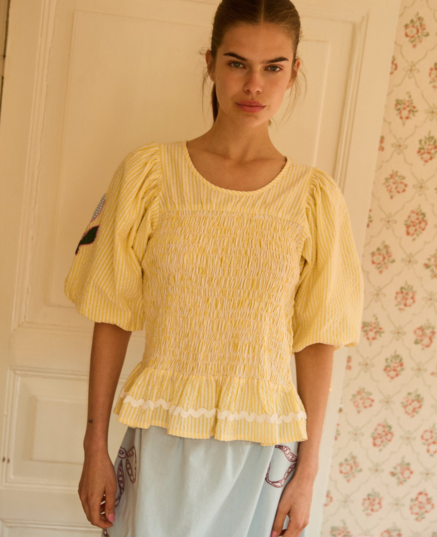 Sissel Edelbo Svea Top - Yellow Stripes