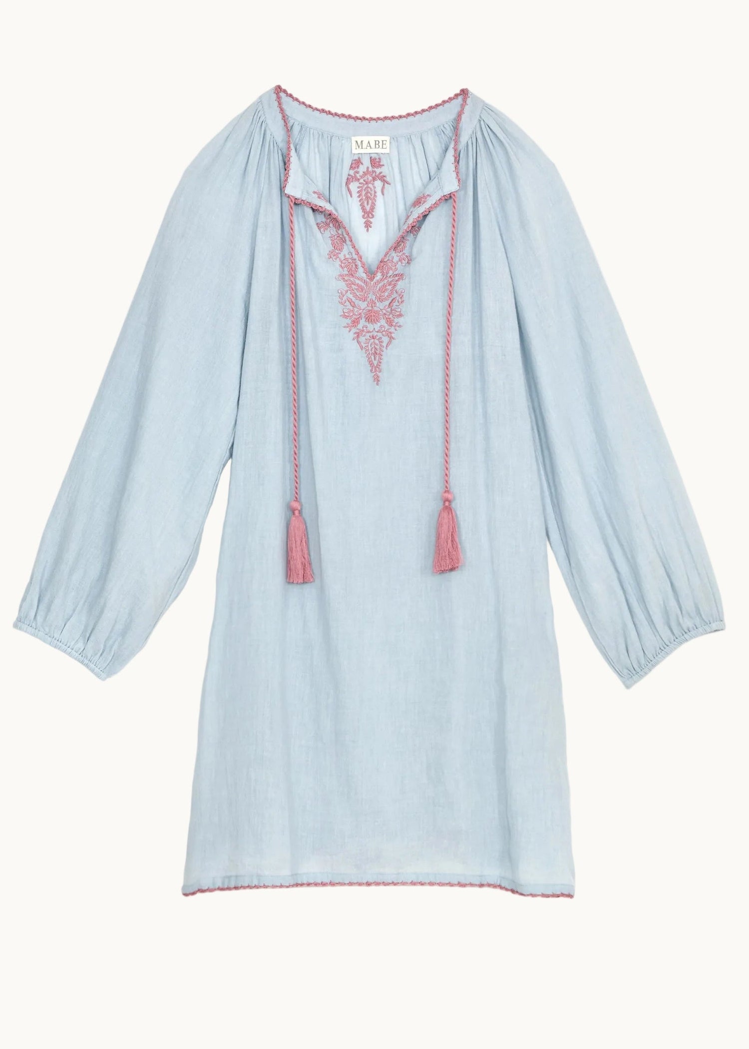 M.A.B.E Talia Kaftan - Lt Blue/Rose