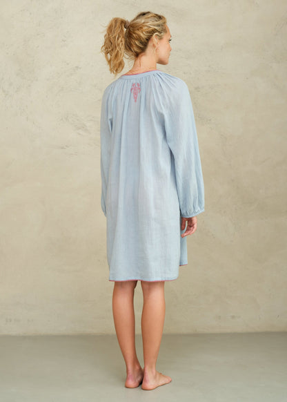 M.A.B.E Talia Kaftan - Lt Blue/Rose