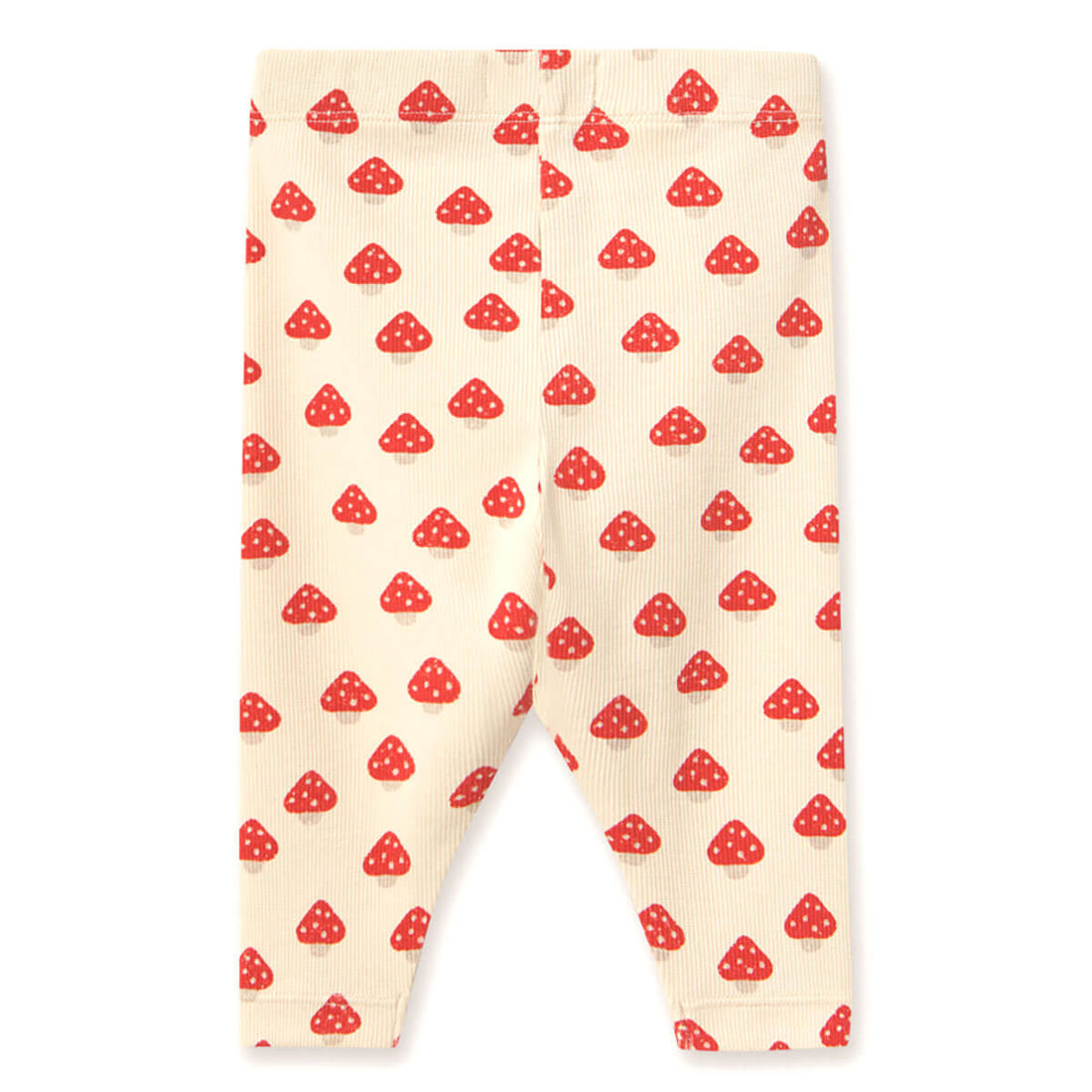 Tinycottons Mini Mushrooms Rib Baby Pants - Ivory