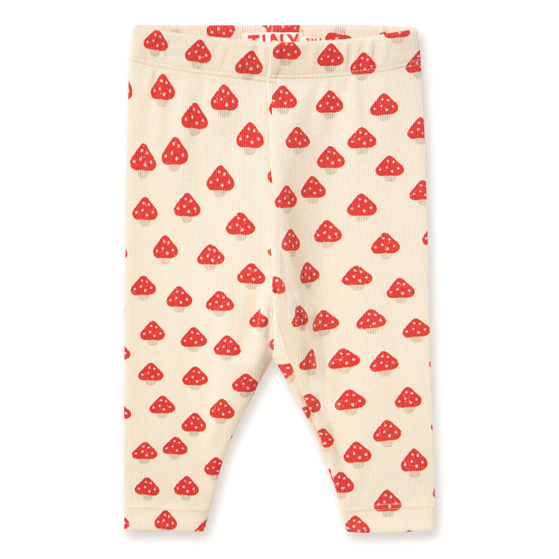 Tinycottons Mini Mushrooms Rib Baby Pants - Ivory