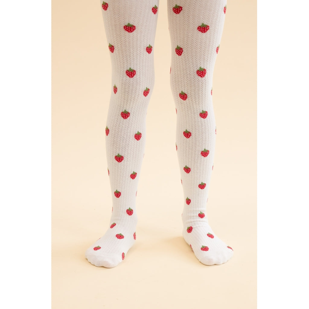 Flöss Vera Tights 2-Pack - Pointelle Berry