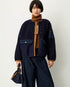 Sessùn Cold Night Jacket in Indigo Mood, front view