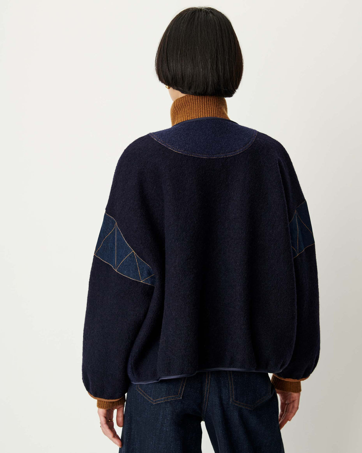 Sessùn Cold Night Jacket in Indigo Mood, detail view