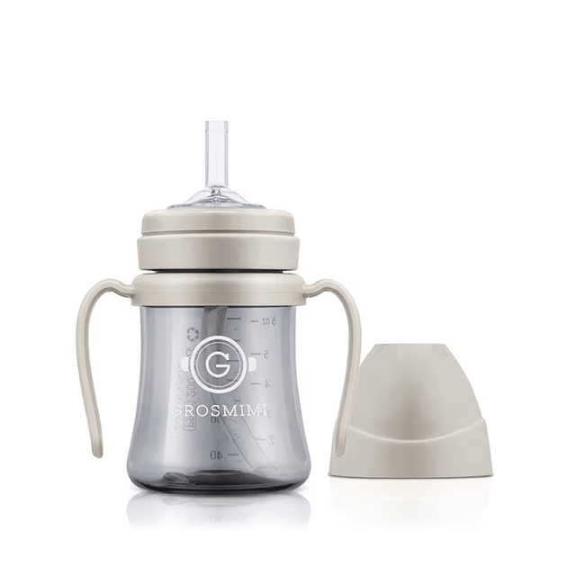 onzenna (Grosmimi and Cha&amp;Mom) - Grosmimi PPSU Straw Cup - 6oz (6 Months+): Peach