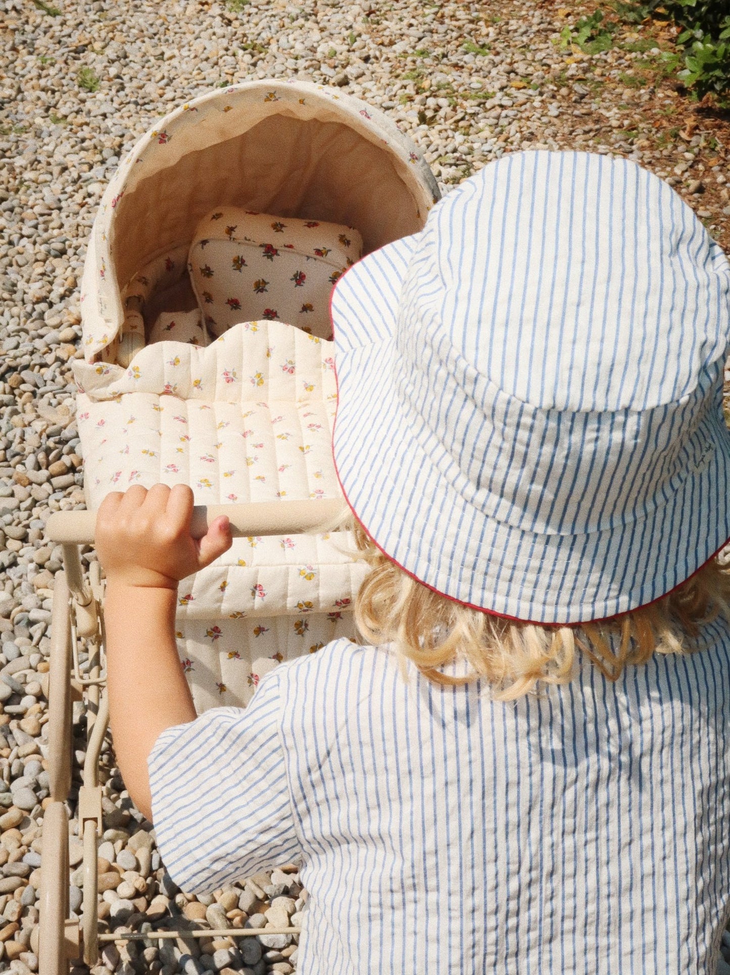 ACE BUCKET HAT GOTS - STRIPE BLUIE Konges Sløjd - enjoykidsus