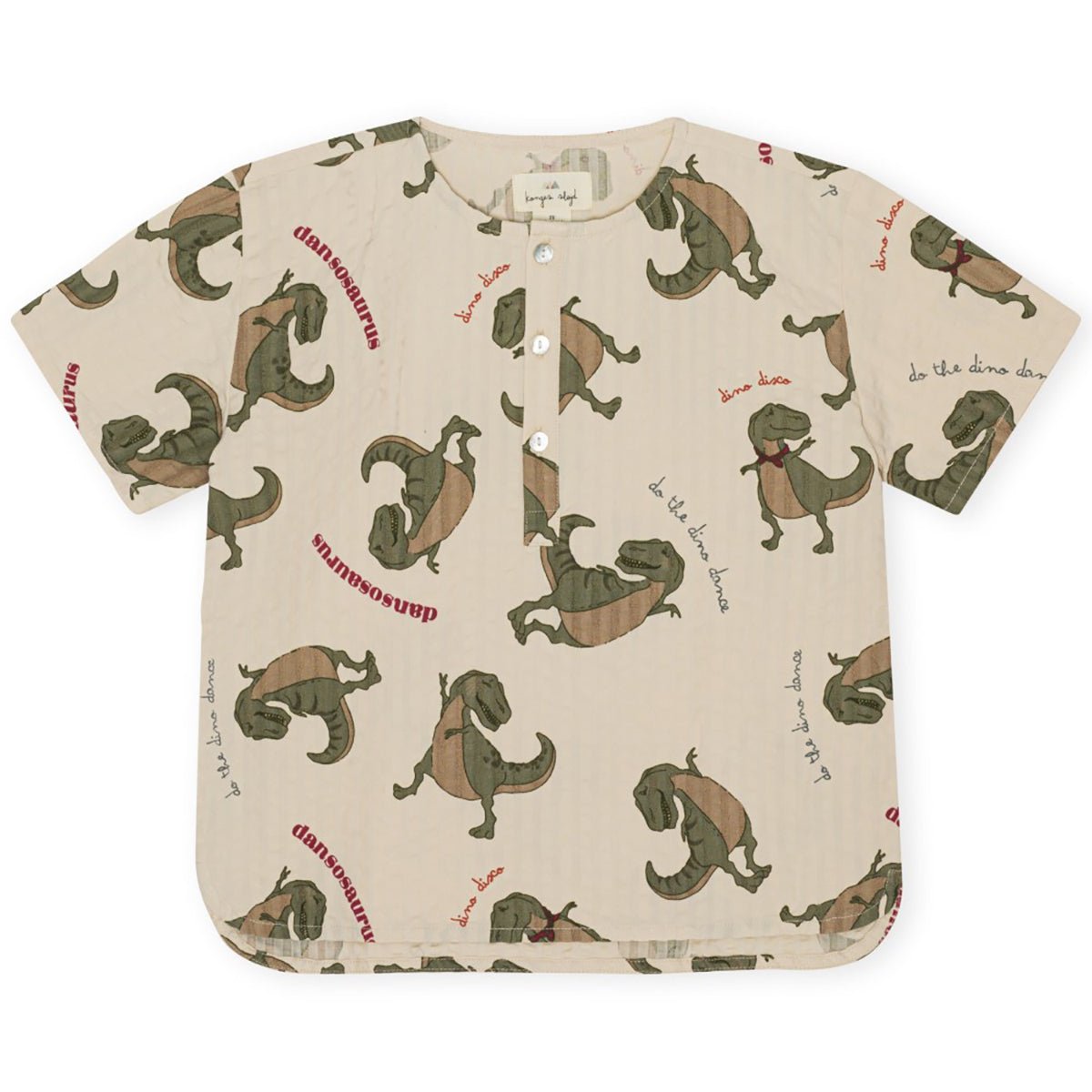 Ace Short Sleeved Shirt in Dansosaurus Konges Sløjd - enjoykidsus