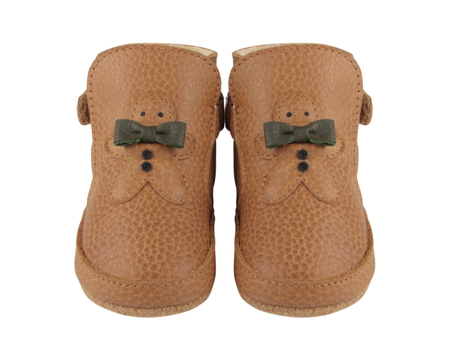 Aggas Booties | Gingerbread | Toast Grain Leather Donsje - enjoykidsus