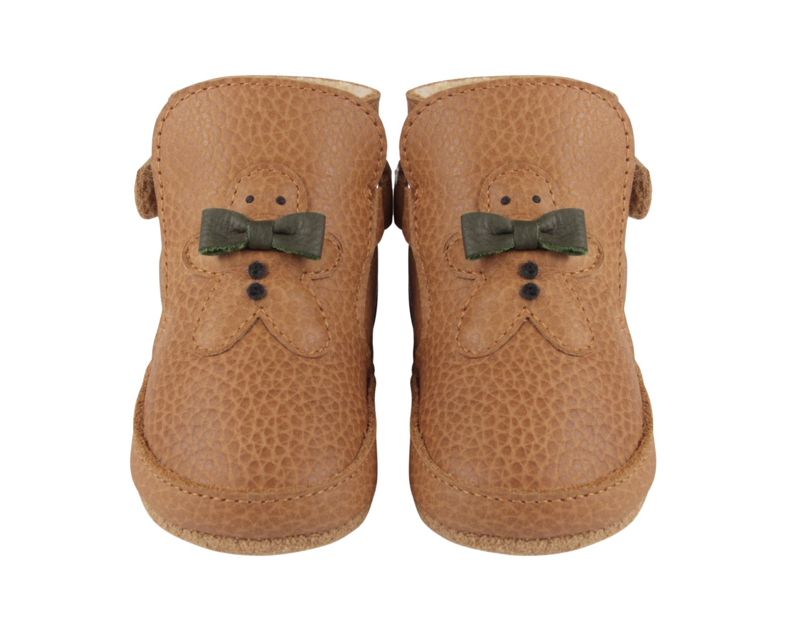 Aggas Booties | Gingerbread | Toast Grain Leather Donsje - enjoykidsus