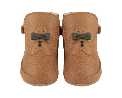 Aggas Booties | Gingerbread | Toast Grain Leather Donsje - enjoykidsus