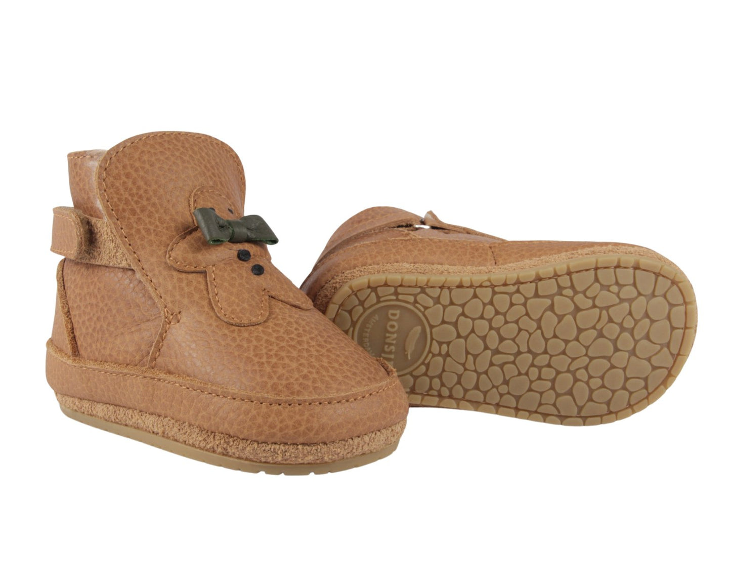 Aggas Booties | Gingerbread | Toast Grain Leather Donsje - enjoykidsus