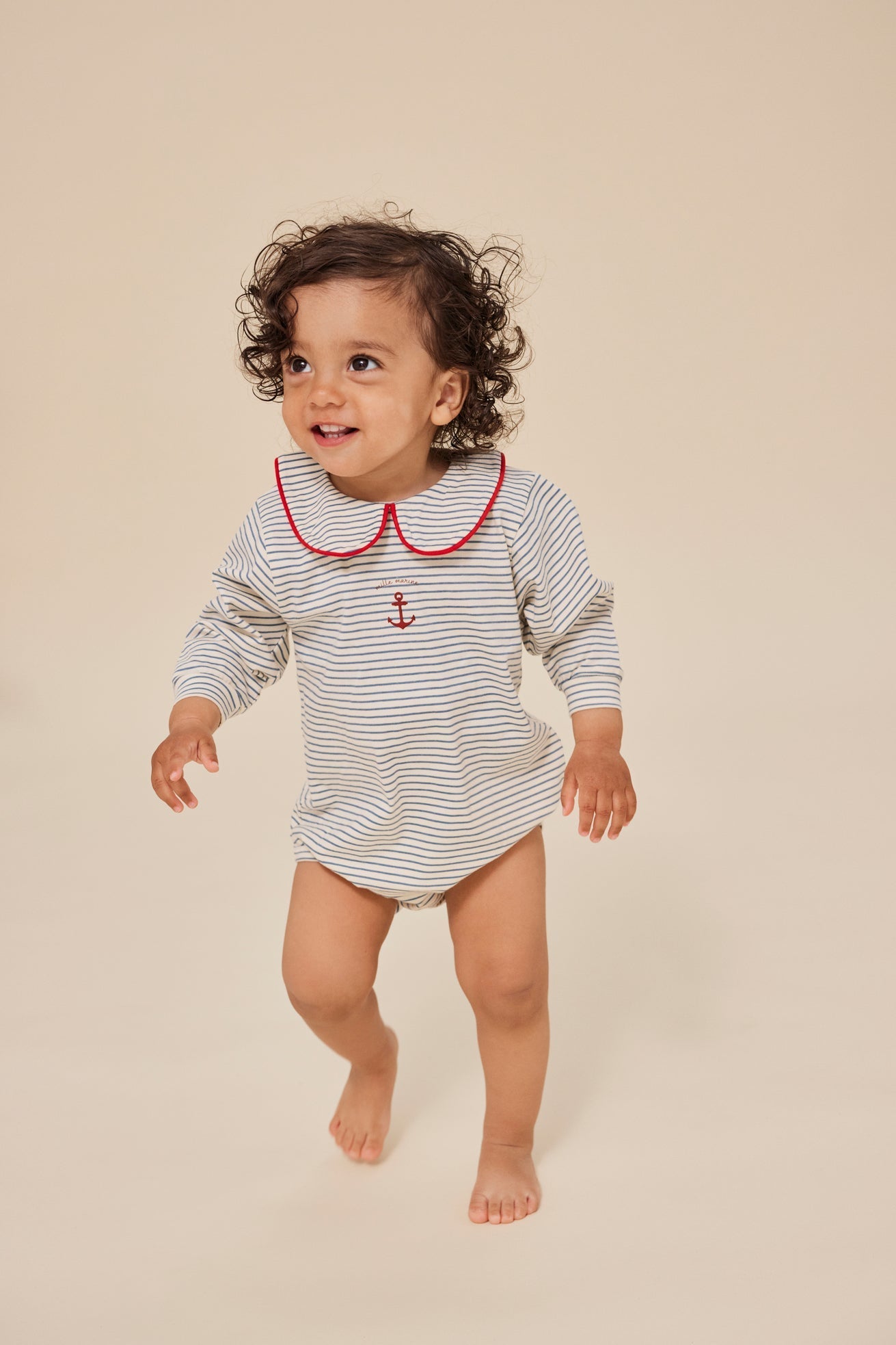 Alfie collar body - stripe bluie Konges Sløjd - enjoykidsus