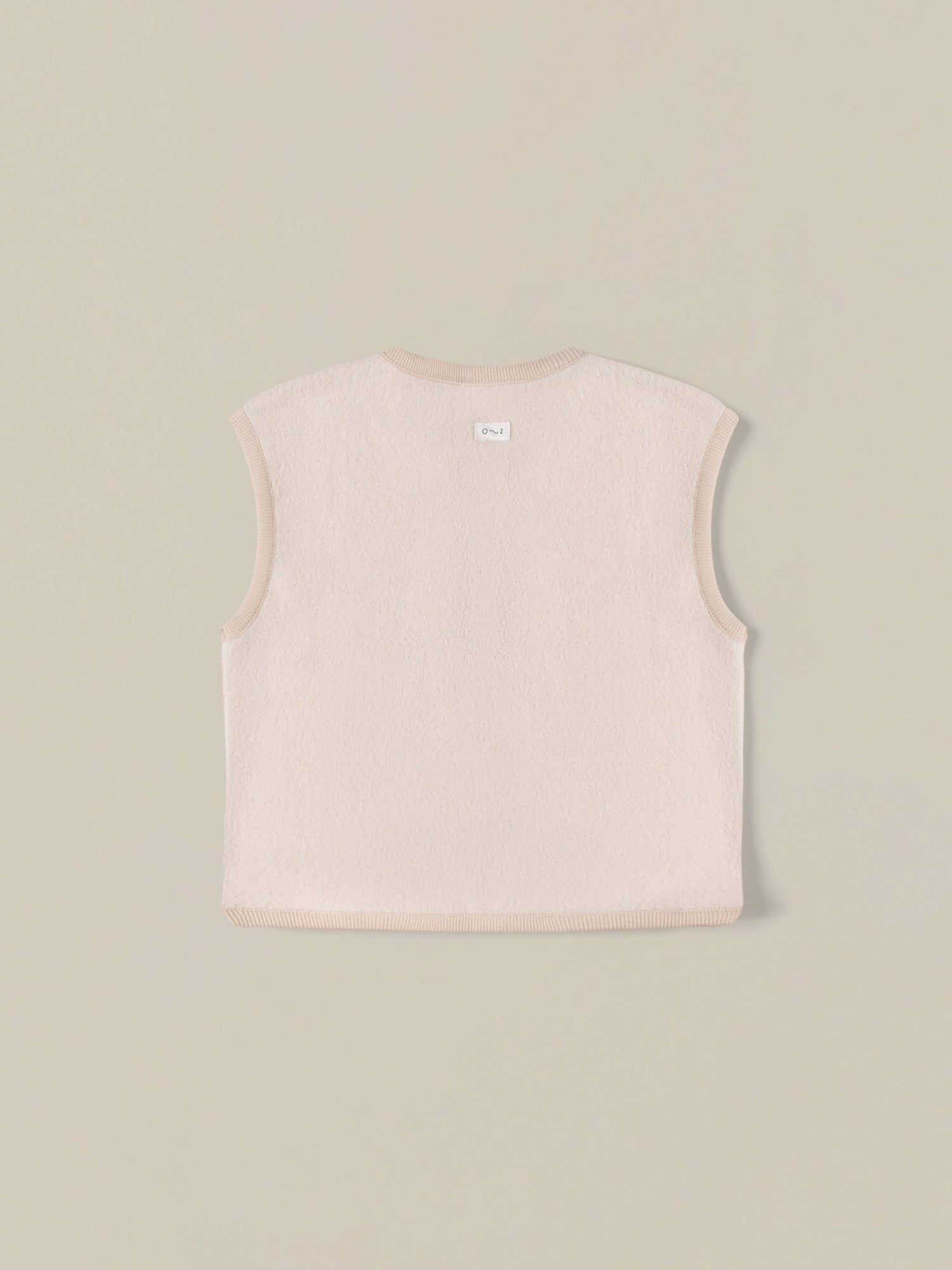 Organic Zoo Almond Fleece Vest Organic Zoo