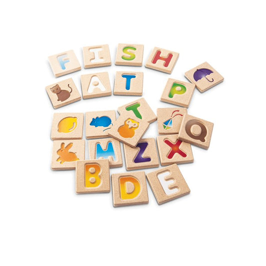 Alphabet A - Z Gradient Tiles PlanToys - enjoykidsus