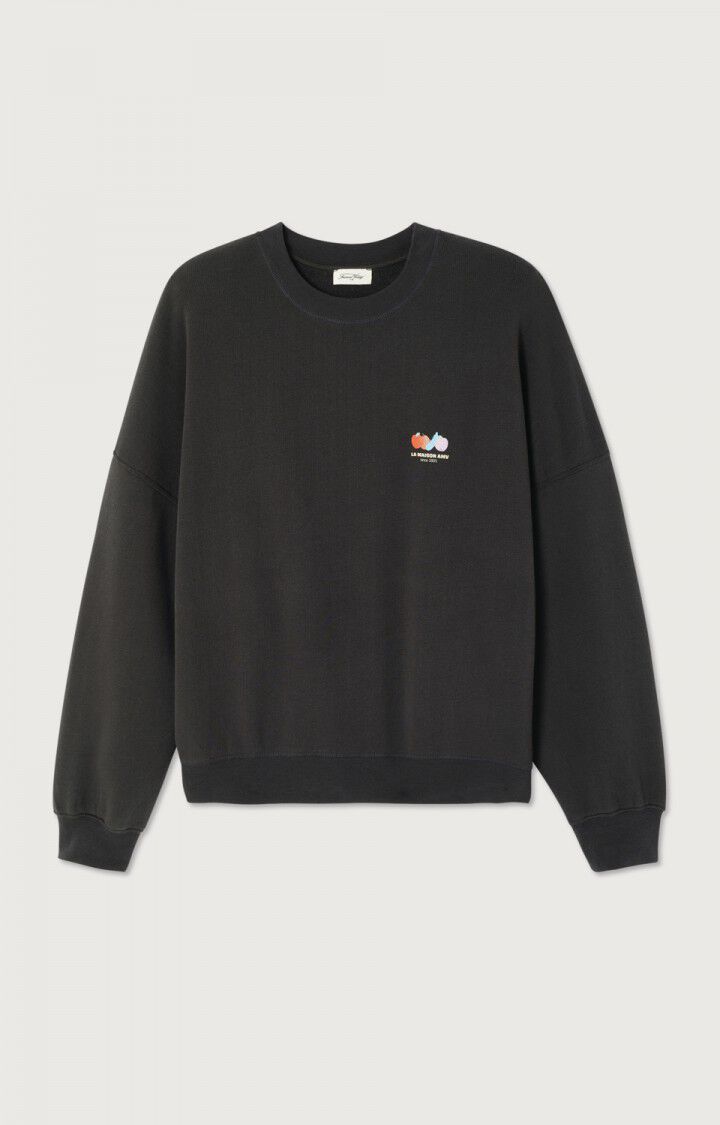 American Vintage Atubay Sweatshirt –Darkness Cotton Relaxed Fit American Vintage