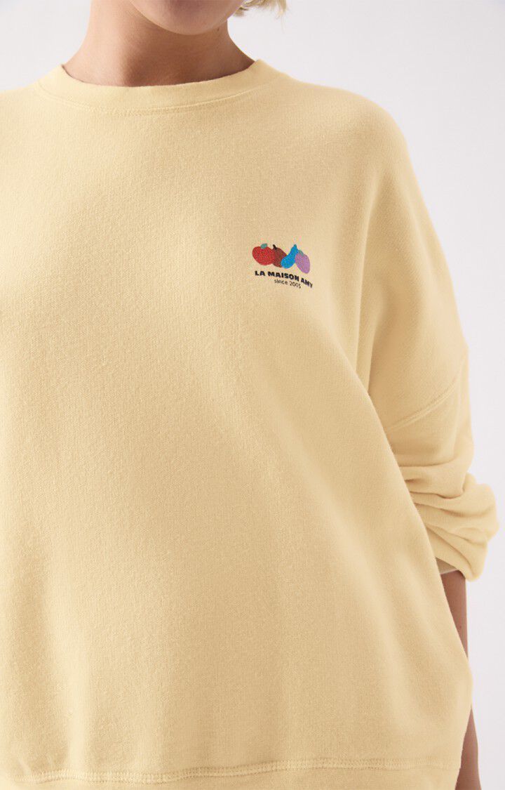 American Vintage Atubay Sweatshirt – Ecru Cotton Relaxed Fit American Vintage