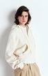 American Vintage Bobypark Zip Hoodie – Ecru Organic Cotton Cropped Fit American Vintage