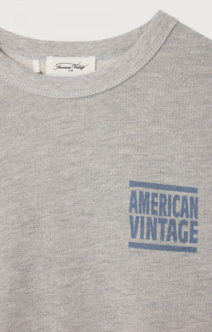 American Vintage Kid’s Hoodie ZOFBAY – Heather Grey American Vintage