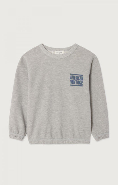 American Vintage Kid’s Hoodie ZOFBAY – Heather Grey American Vintage