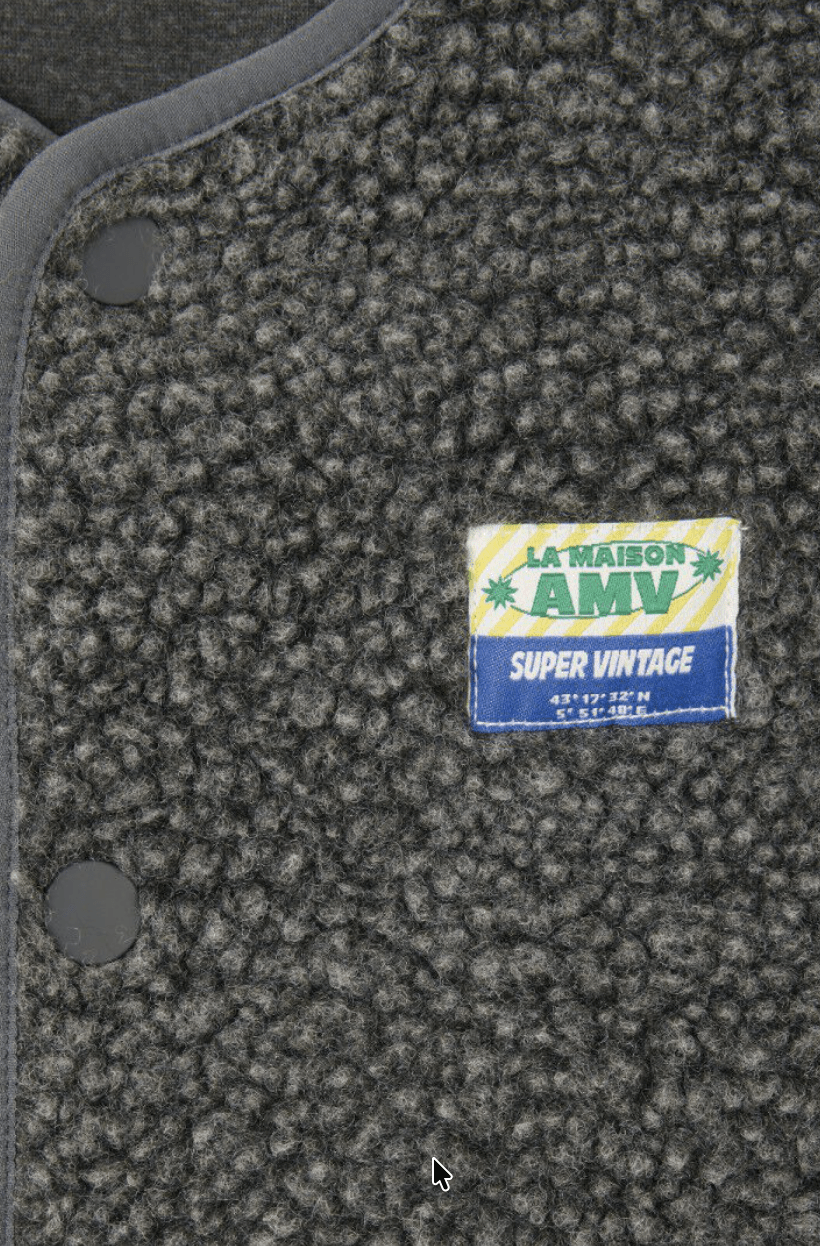 American Vintage Kid’s Jacket Hoktown – MELANGE CHARCOAL American Vintage