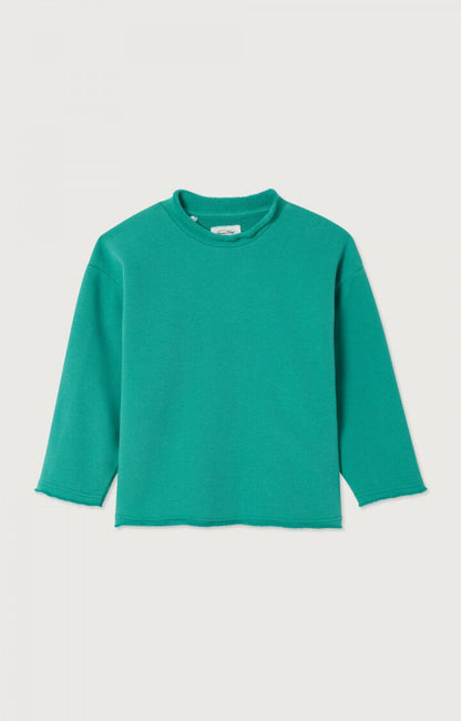 American Vintage Kid’s Sweatshirt Atubay – Duck Green American Vintage