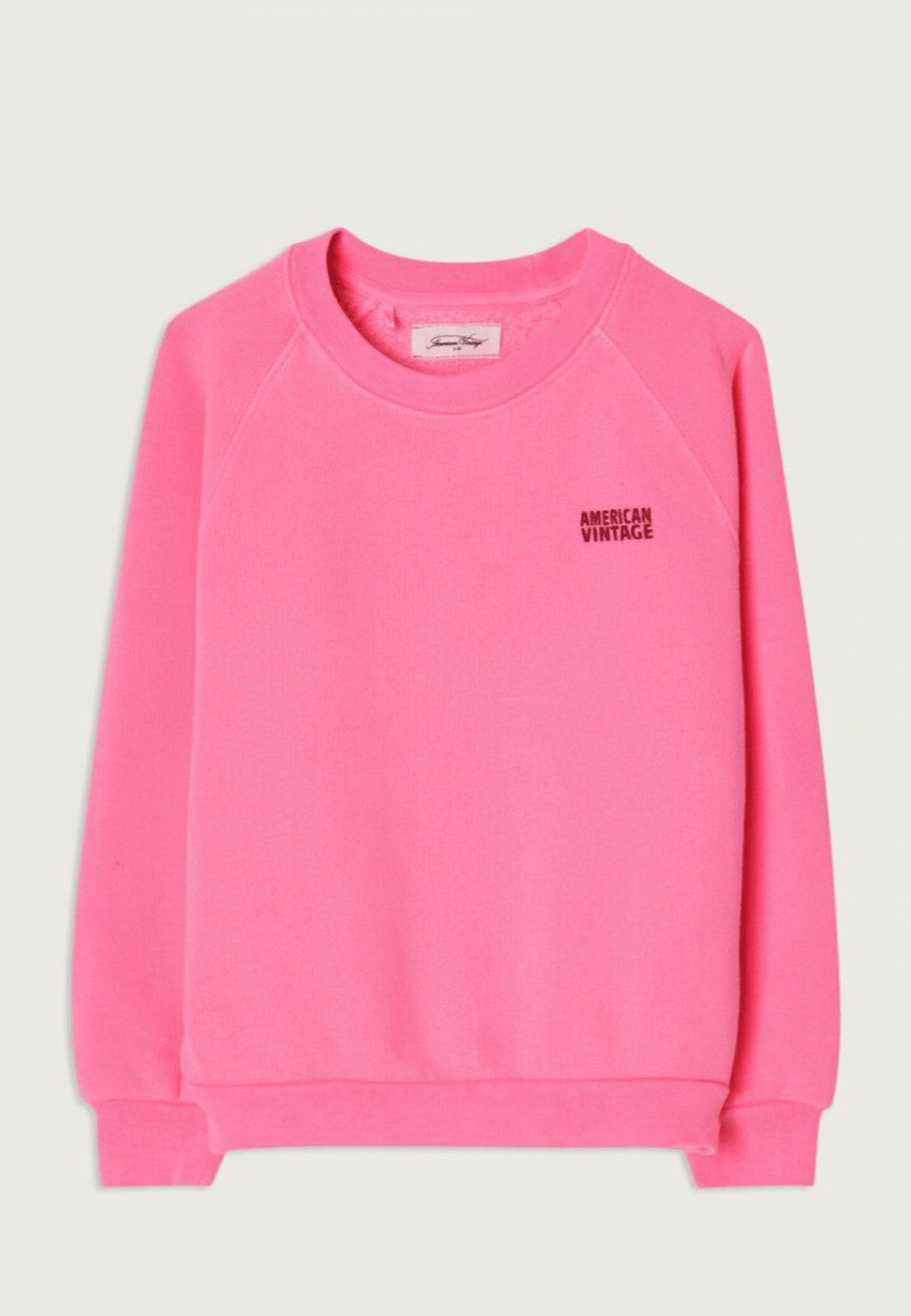 American Vintage Kid’s Sweatshirt Izubird – Fluo Pink American Vintage