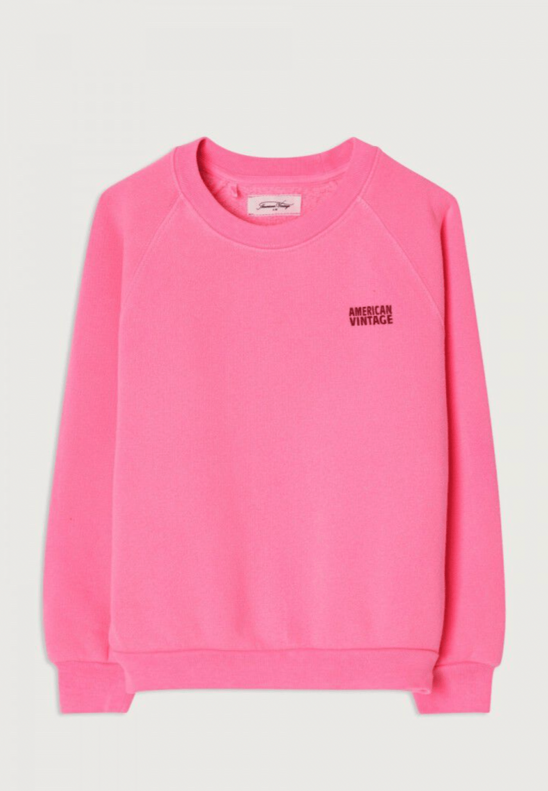 American Vintage Kid’s Sweatshirt Izubird – Fluo Pink American Vintage