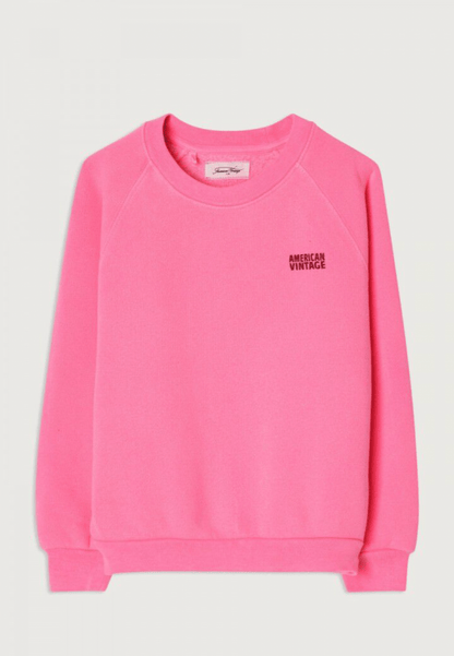 American Vintage Kid’s Sweatshirt Izubird – Fluo Pink American Vintage