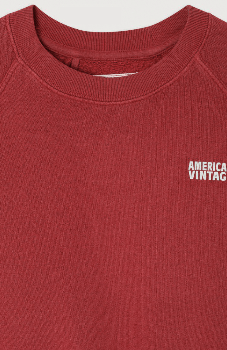 American Vintage Kid’s Sweatshirt Izubird – Vintage cherry American Vintage